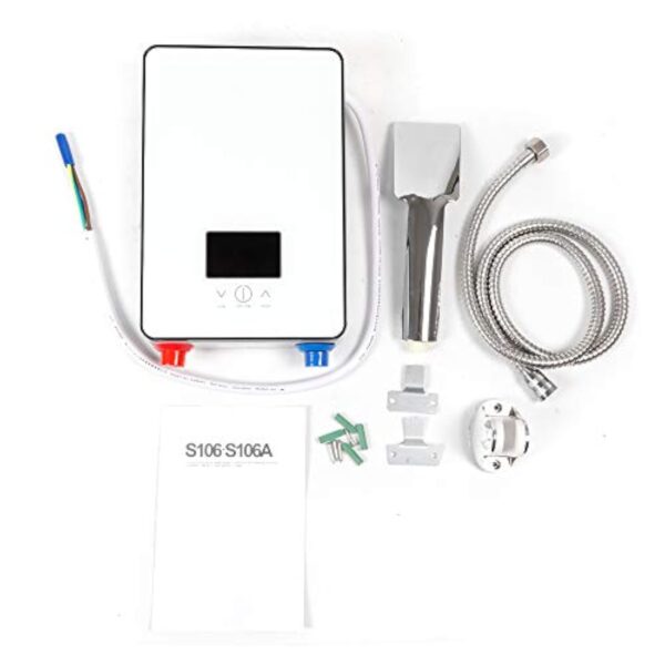 Chauffe-Eau Instantané électrique 6500W chauffe-eau sans réservoir warmwasserspeicher Chauffe-eau électrique Convient pour la douche, la salle de bains cuisine et la caravanes – Image 6