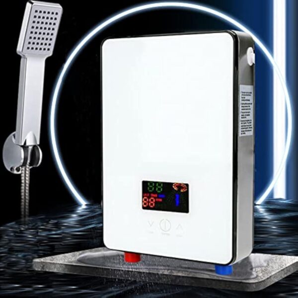 Chauffe-Eau Instantané électrique 6500W chauffe-eau sans réservoir warmwasserspeicher Chauffe-eau électrique Convient pour la douche, la salle de bains cuisine et la caravanes – Image 8