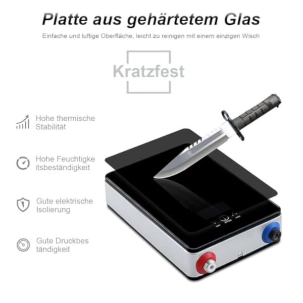Chauffe-eau instantané 6,5 kW - Pour cuisine - 230 V - Prêt à brancher - Chauffe-eau sans réservoir 30 à 55 °C - Chauffe-eau électrique instantané avec kit de douche de salle de bain, Eau Chaude – Image 4