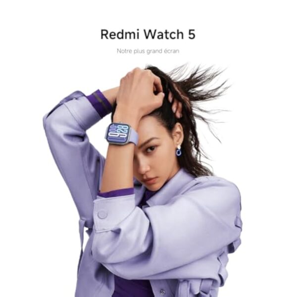 Xiaomi Redmi Watch 5-Montre Connectée, Suivi du Sport et Fitness, Ecran AMOLED 2,07", jusqu'à 24 Jours d'autonomie, 150+ Modes de Sport, Surveillance de la fréquence Cardiaque, Suivi du Sommeil, Gris – Image 5