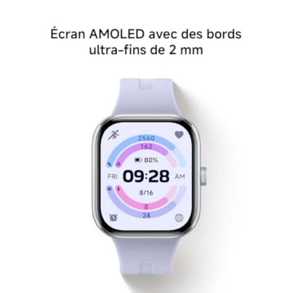 Xiaomi Redmi Watch 5-Montre Connectée, Suivi du Sport et Fitness, Ecran AMOLED 2,07", jusqu'à 24 Jours d'autonomie, 150+ Modes de Sport, Surveillance de la fréquence Cardiaque, Suivi du Sommeil, Gris – Image 6