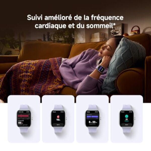 Xiaomi Redmi Watch 5-Montre Connectée, Suivi du Sport et Fitness, Ecran AMOLED 2,07", jusqu'à 24 Jours d'autonomie, 150+ Modes de Sport, Surveillance de la fréquence Cardiaque, Suivi du Sommeil, Gris – Image 9