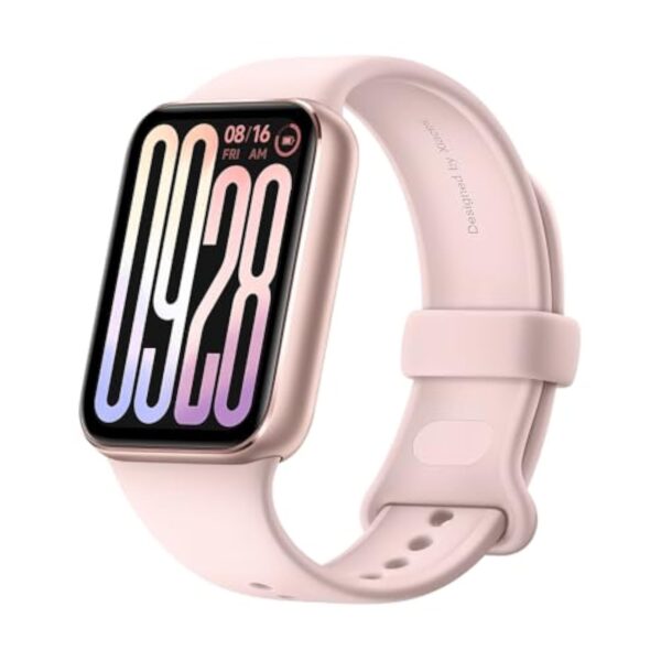 Xiaomi Smart Band 9 Pro, Suivi du Sport, Ecran de 1,74" avec Bords Ultra-Fins, 21 Jours d'autonomie, Suivi du Sommeil amélioré, +150 Modes de Sports, 5ATM, GPS et Boussole, Rose Poudré