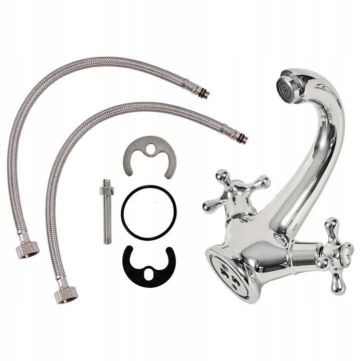 Robinet de lavabo couleur Chrome de marque AQUI