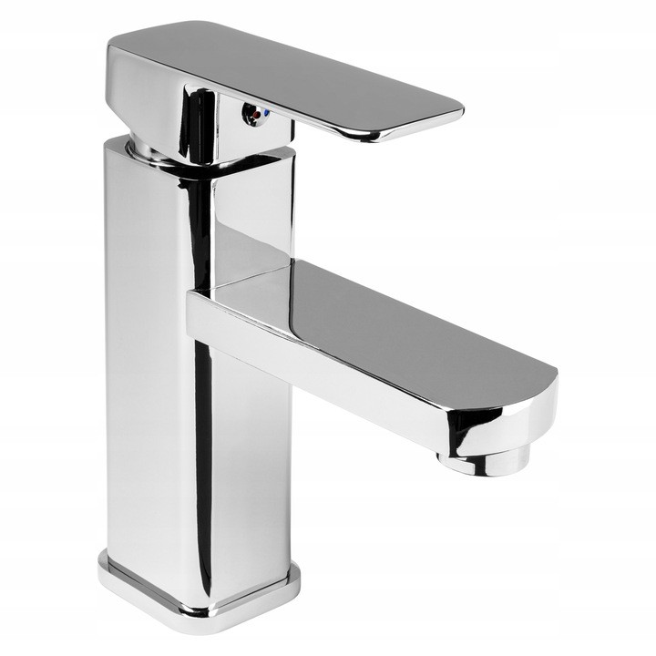 Robinet de lavabo couleur Chrome de marque AQUI Design épuré