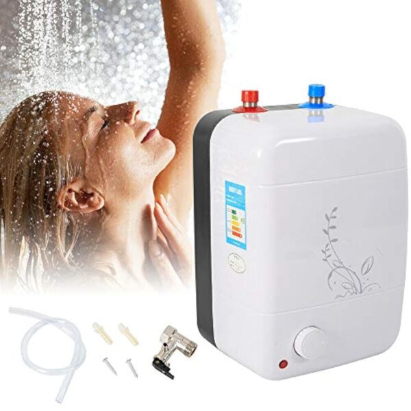 10L Chauffe-Eau Electrique 220V 1500W Ballon d'eau chaude Instantané Convertir de l'Eau froide en Eau chaude pour Laver Température Réglable pour Cuisine Salle – Image 6