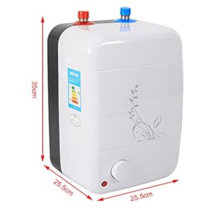 10L Chauffe-Eau Electrique 220V 1500W Ballon d'eau chaude Instantané Convertir de l'Eau froide en Eau chaude pour Laver Température Réglable pour Cuisine Salle