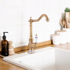 Robinet de cuisine avec robinet de cuisine vintage FRONT Rotary Fixe