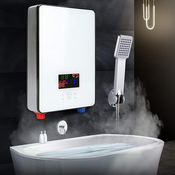 220V 6500W Chauffe-eau électrique instantané sans réservoir pour la maison, la salle de bain et la douche