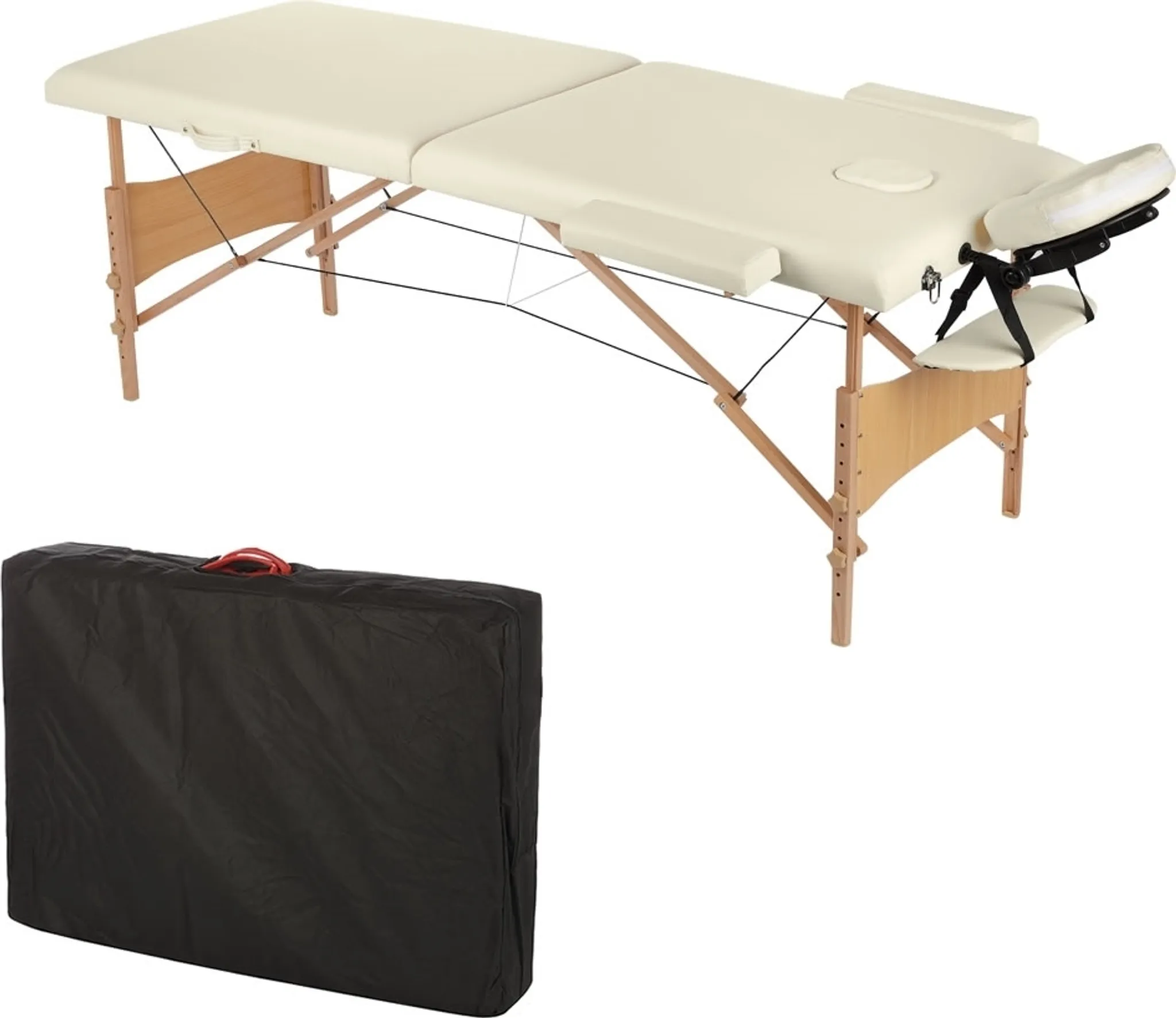 Table de massage 2 zones table de massage pliante bois, table esthéticienne