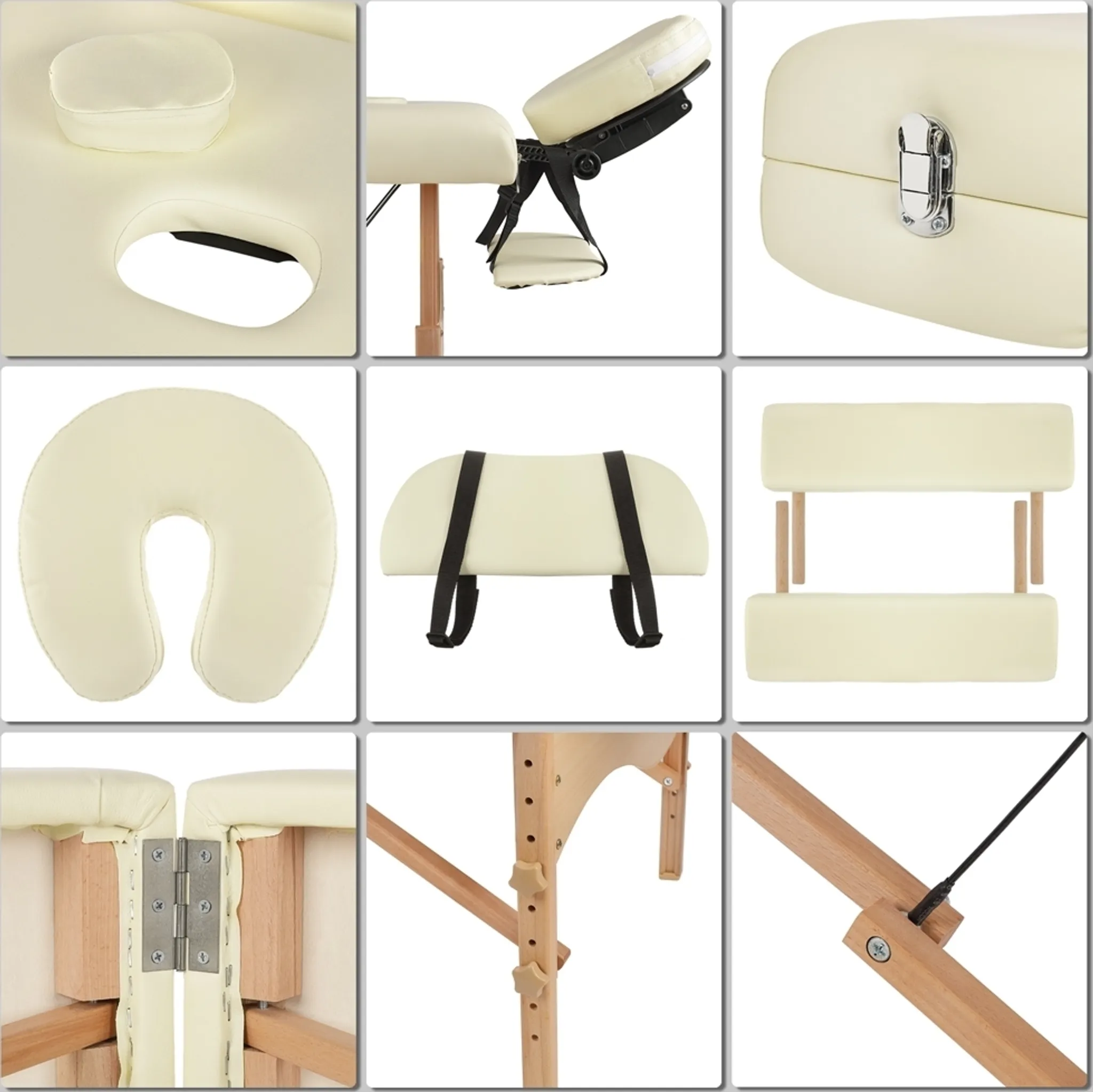 Table de massage 2 zones table de massage pliante bois, table esthéticienne