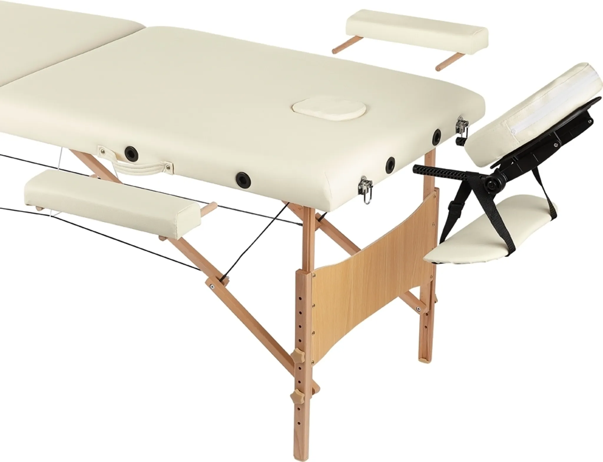 Table de massage 2 zones table de massage pliante bois, table esthéticienne