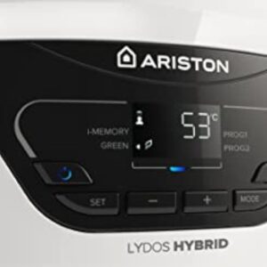 Ariston LYDOS HYBRID Chauffe-eau électrique et Pompe à chaleur 100 litres prêt-à-poser - Technologie hybride - Conçu et fabriqué pour être installé en France.