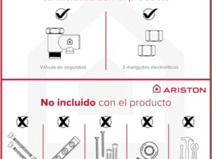 Ariston Lydos R - Chauffe-Eau électrique Vertical avec régulation Externe + Titane dans réservoir 48 x 45 x 56,8 cm Fabriqué pour Installation en Espagne 50 l