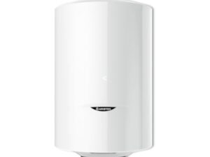 Ariston PRO1 ECO 80L - Chauffe-eau Electrique Vertical Mural Ø450 mm - Intelligent Fonction ECO - Classe B - Conçu et fabriqué pour être installé en France