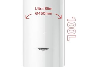Ariston PRO1 ECO 100L - Chauffe-eau Electrique Vertical Mural Ø450 mm - Intelligent Fonction ECO - Classe B - Conçu et fabriqué pour être installé en France