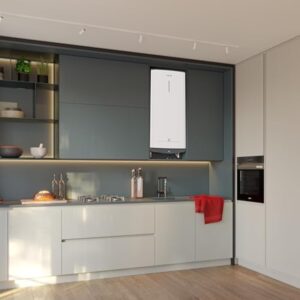 Ariston VELIS DUNE 80 litres - Chauffe-eau électrique Ultra-Plat - 13% d’Economies d’Energie - Conçu et fabriqué pour être installé en France.