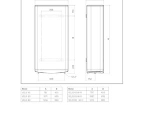 Ariston VELIS DUNE 45 litres - Chauffe-eau électrique Ultra-Plat - 13% d’Economies d’Energie - Conçu et fabriqué pour être installé en France.