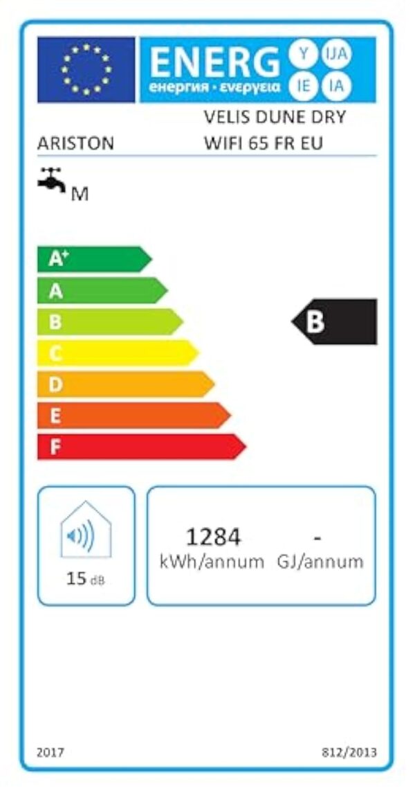 Ariston Velis Evo Dune Dry WiFi 65L – Chauffe-Eau Plat Intelligent – Gain de place Ultra-Plat 27cm – Multiposition – 25% d'Économie d'Énergie – Flexibilité Énergétique – Installation en France – Image 8