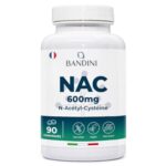 Bandini® NAC N-Acétyl-Cystéine 600 mg - Haute Biodisponibilité - Antioxydant, Synthèse du Glutathion - Soutient le système immunitaire - Sans Additifs - 100% Vegan - 90 Comprimés avec Acetyl Cysteine