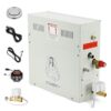 CGOLDENWALL 6 KW Générateur Vapeur Douche 220V pour Maison, pour Sauna/Douche/Bain/SPA, avec Drainage Automatique, Régulateur Digital à LED-Thermostat Automatique 35-55℃ pour un Espace de 6m³