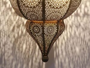 Casa Moro Hayat LN2030 - Lampe orientale - Hauteur : 54 cm - Style marocain - Style bohème chic - Pour chambre d'enfant ou chambre à coucher - Fabriquée à la main