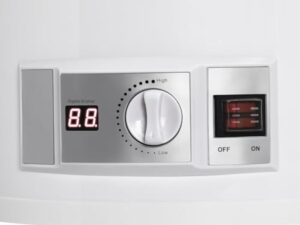 Chauffe-Eau Puissant Instantané Chauffe-eau Électrique à Réservoir Température Réglable Réservoir d'eau chaude murale 80L Pomme de Douche Salle de Bain 220V 2KW (50L)