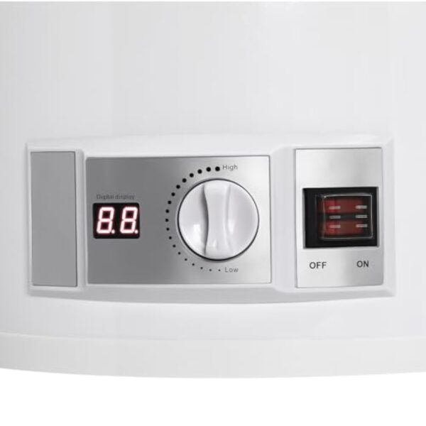 Chauffe-Eau Puissant Instantané Chauffe-eau Électrique à Réservoir Température Réglable Réservoir d'eau chaude murale 80L Pomme de Douche Salle de Bain 220V 2KW (50L) – Image 9