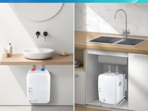 Chauffe-Eau à Accumulation,warmwasserspeicher Chauffe-eau électrique Ballon d'Eau Chaude Convient pour la douche, la salle de bains et la cuisine
