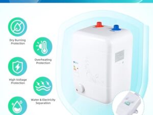 Chauffe-Eau à Accumulation,warmwasserspeicher Chauffe-eau électrique Ballon d'Eau Chaude Convient pour la douche, la salle de bains et la cuisine
