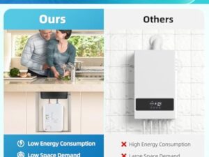 Chauffe-Eau à Accumulation,warmwasserspeicher Chauffe-eau électrique Ballon d'Eau Chaude Convient pour la douche, la salle de bains et la cuisine