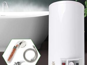 Chauffe eau 35l, DSYOGX Chauffe-eau électrique 2000 W Ballon eau Chaude 35L - Économe en énergie - À suspendre au mur - Prêt à brancher - Soupape de sécurité