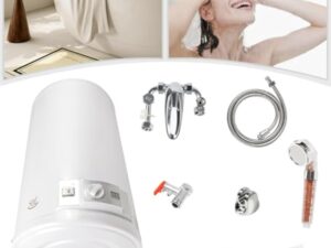 Chauffe eau 35l, DSYOGX Chauffe-eau électrique 2000 W Ballon eau Chaude 35L - Économe en énergie - À suspendre au mur - Prêt à brancher - Soupape de sécurité
