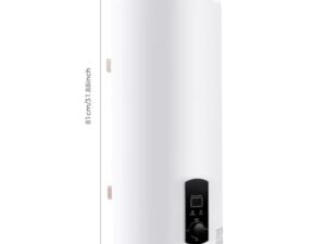 Chauffe-eau électrique - 60 l - Chauffe-eau électrique vertical - Avec écran LED - Pour cuisine, salle de bain, salon de coiffure