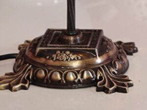 DEMMEX Superbe lampe de table en mosaïque marocaine turque avec globe de grande taille, col de cygne bohème exotique coloré, abat-jour en verre mosaïque faite à la main (multicolore)
