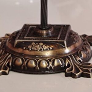 DEMMEX Superbe lampe de table en mosaïque marocaine turque avec globe de grande taille, col de cygne bohème exotique coloré, abat-jour en verre mosaïque faite à la main (multicolore)