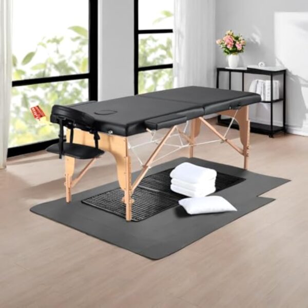 Eccellensedie Table de Massage Pliante Professionnelle - 2-Zone Bois Table Massage Portative pour Physiothérapie et Tatouage – Image 7