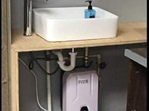 FVSTR-Wisee 230V 2000w Réservoir électrique Chaud Stockage de chauffe-eau de 8L Gallon, Petit comptoir sous évier RV TR 2.0KW Cuisine de remorque sans fin Point d'utilisation compact,