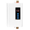 Focket Chauffe-Eau Instantané Électrique 4000W, Mini-écran Tactile LCD, Acier Inoxydable, Blanc, Chauffe-Eau sans Réservoir avec Fonction de Mémoire