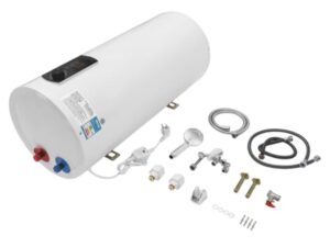 Fricienc Chauffe-eau électrique 2000 W, 60 L, vertical, moderne, blanc