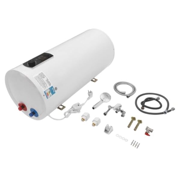 Fricienc Chauffe-eau électrique 2000 W, 60 L, vertical, moderne, blanc – Image 3