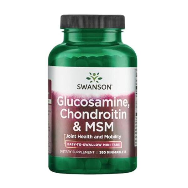 Glucosamine, Chondroïtine & MSM – 360 mini-comprimés