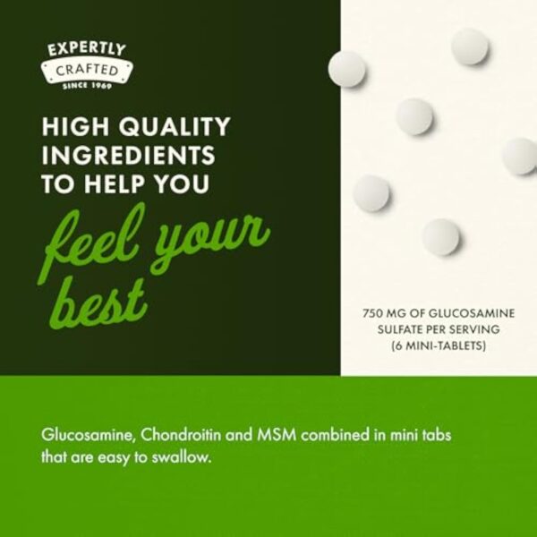 Glucosamine, Chondroïtine & MSM – 360 mini-comprimés – Image 6