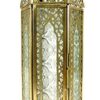 Guru-Shop Lanterne Orientale en Métal/verre au Design Marocain, Lampe à Vent, Incolore, Leverre, Couleur : Incolore, 27x10,5x10,5 cm, Lanternes Orientales