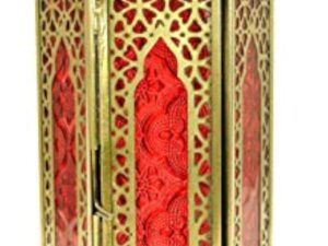 Guru-Shop Lanterne Orientale en Métal/verre au Design Marocain, Lampe à Vent, Incolore, Leverre, Couleur : Incolore, 27x10,5x10,5 cm, Lanternes Orientales