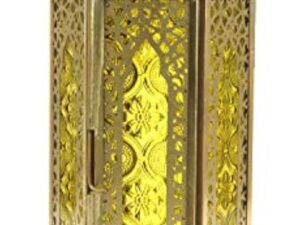 Guru-Shop Lanterne Orientale en Métal/verre au Design Marocain, Lampe à Vent, Incolore, Leverre, Couleur : Incolore, 27x10,5x10,5 cm, Lanternes Orientales
