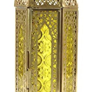 Guru-Shop Lanterne Orientale en Métal/verre au Design Marocain, Lampe à Vent, Incolore, Leverre, Couleur : Incolore, 27x10,5x10,5 cm, Lanternes Orientales