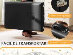 HOMCOM Table de massage pliante portable Table de massage professionnelle en bois à 3 zones avec hauteur réglable Appui-tête réglable Accoudoirs rembourrés pour Spa Cils Tatouages 215x60x64-89 cm Noir