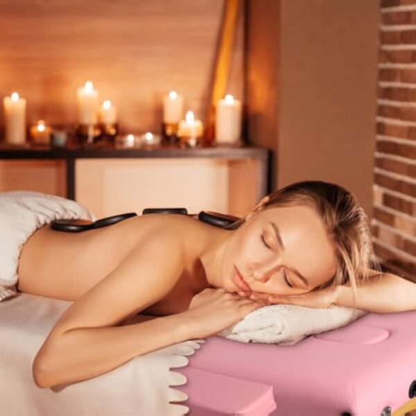 Higliocas Table de Massage Pliante Esthetique: 2 Zones Bois Lit de Massage pour Physiothérapie Tatouage et Spa – Image 4