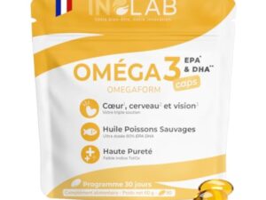 INOLAB Omega 3 DHA EPA EPAX I Huile de Poisson Sauvage ultra concentrée = 80% EPA/DHA I Oméga 3 faible indice Totox.